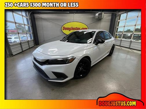 Platinum White Pearl 2022 Honda Civic Sport