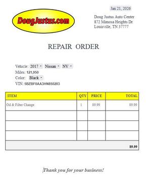 2017 Nissan NV Passenger NV3500 HD S V6