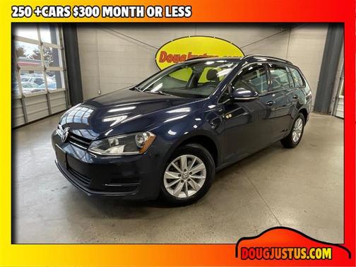 Blue 2016 Volkswagen Golf SportWagen TSI S 4-Door