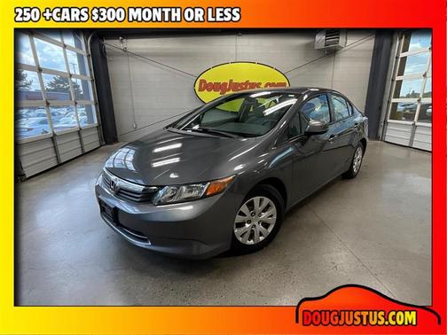 Gray 2012 Honda Civic LX