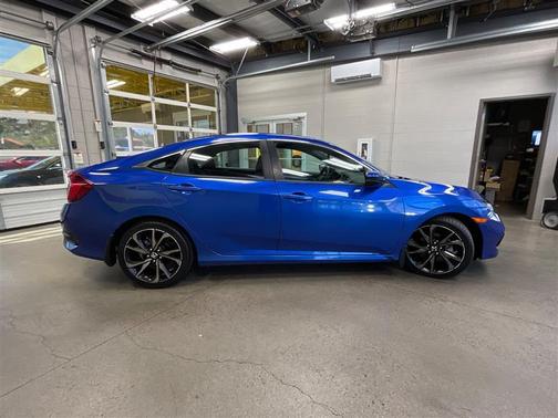 Aegean Blue Metallic 2019 Honda Civic Sport