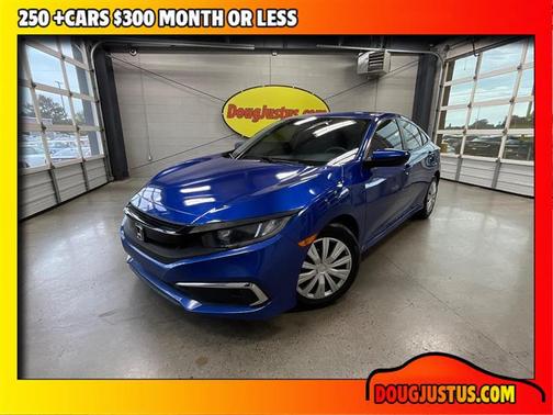 Blue 2021 Honda Civic LX