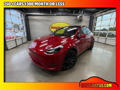 Red Multi-Coat 2023 Tesla Model Y Performance Dual Motor All-Wheel Drive