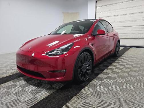 Red Multi-Coat 2023 Tesla Model Y Performance Dual Motor All-Wheel Drive