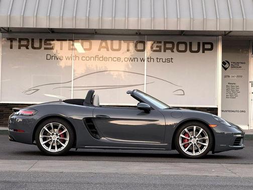 Blue 2017 Porsche 718 Boxster S
