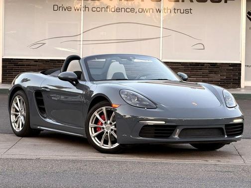 Blue 2017 Porsche 718 Boxster S