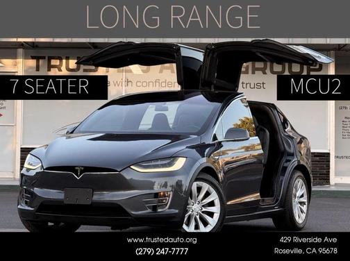 Grey 2017 Tesla Model X 100D Sport Utility 4D