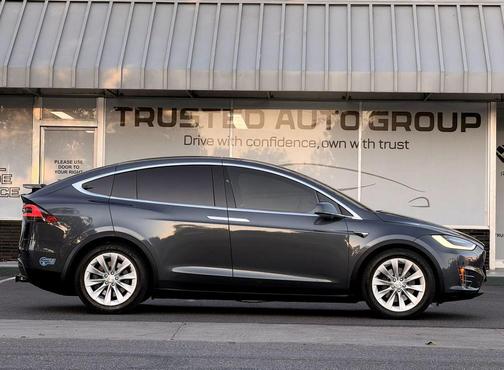 Grey 2017 Tesla Model X 100D Sport Utility 4D