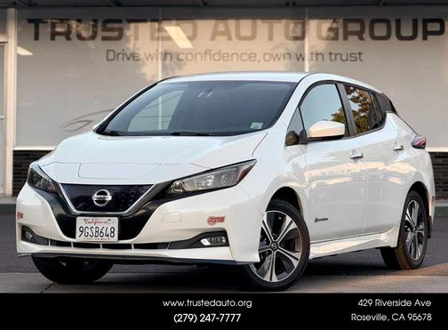 Pearl White Tricoat 2019 Nissan Leaf SV PLUS