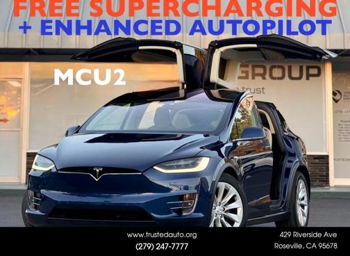Blue 2016 Tesla Model X 75D Sport Utility 4D SUV