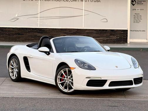 White 2017 Porsche 718 Boxster Roadster 2D