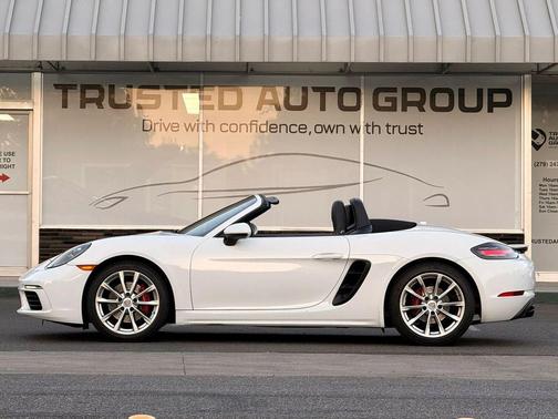 White 2017 Porsche 718 Boxster Roadster 2D
