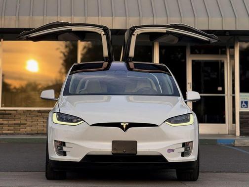 Pearl White Multi-Coat 2019 Tesla Model X Standard Range Sport Utility 4D