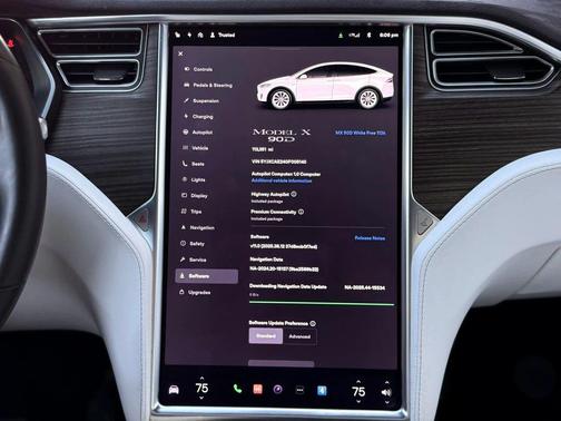 White 2016 Tesla Model X 75D