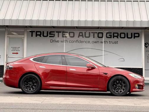 Red Multi-Coat 2017 Tesla Model S 90D