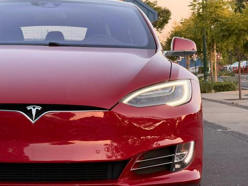 Red Multi-Coat 2016 Tesla Model S P90D