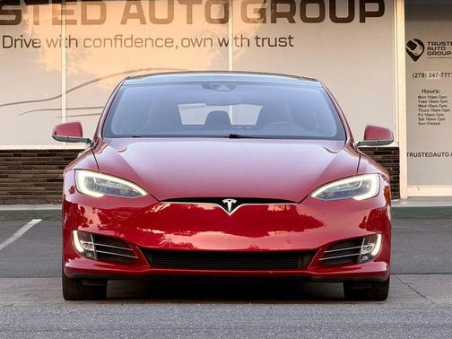 Red Multi-Coat 2016 Tesla Model S P90D