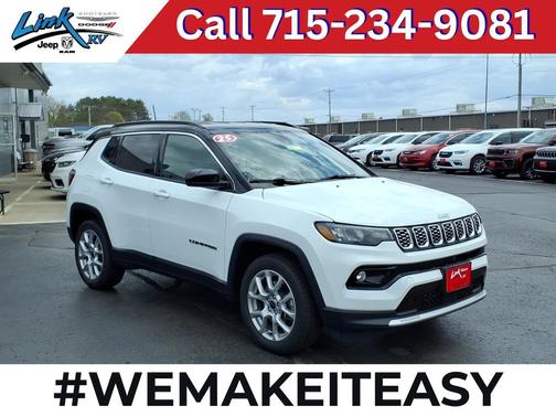 Bright White Clearcoat 2025 Jeep Compass Limited