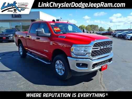 Flame Red Clearcoat 2024 RAM 2500 Big Horn Crew Cab 4x4 6'4' Box
