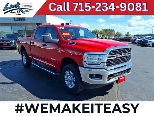 Flame Red Clearcoat 2024 RAM 2500 Big Horn Crew Cab 4x4 6'4' Box
