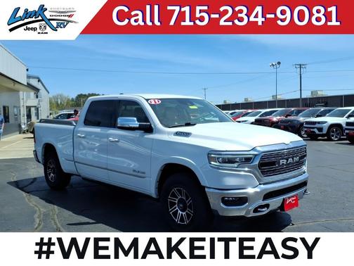 Ivory White Tri-Coat Pearlcoat 2021 RAM 1500 Limited