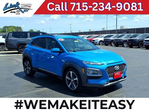 Surf Blue 2018 Hyundai KONA Limited