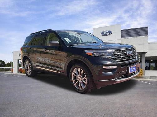AGATE BLACK METALLIC 2022 Ford Explorer XLT