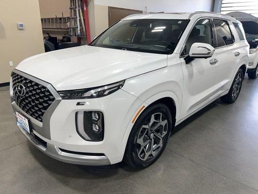 Hyper White 2021 Hyundai PALISADE Calligraphy