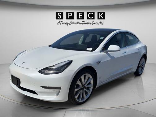 White 2019 Tesla Model 3 Mid Range