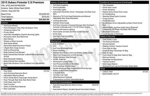 2015 Subaru Forester 2.5i Premium