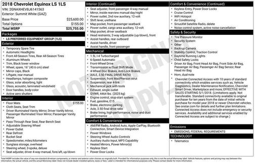 2018 Chevrolet Equinox LS