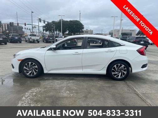 White Orchid Pearl 2017 Honda Civic EX