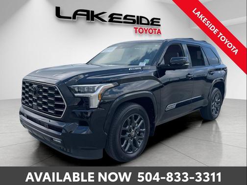 Midnight Black Metallic 2025 Toyota Sequoia Platinum