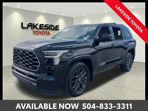 Midnight Black Metallic 2025 Toyota Sequoia Platinum