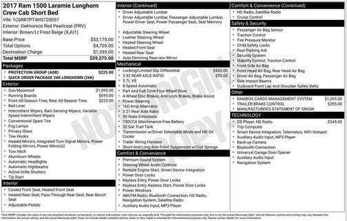2017 RAM 1500 Longhorn
