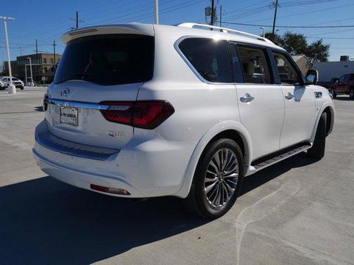 Moonstone White 2019 INFINITI QX80 Luxe