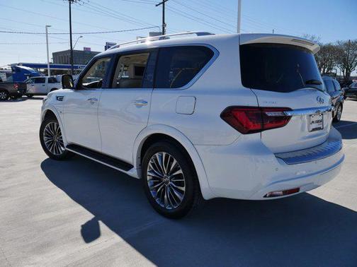 Moonstone White 2019 INFINITI QX80 Luxe