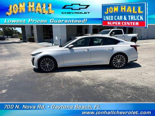 Crystal White Tricoat 2020 Cadillac CT5 Premium Luxury RWD