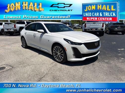 Crystal White Tricoat 2020 Cadillac CT5 Premium Luxury RWD