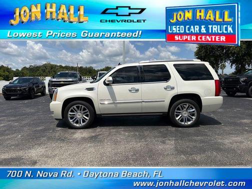 White Diamond Tricoat 2014 Cadillac Escalade Platinum Edition