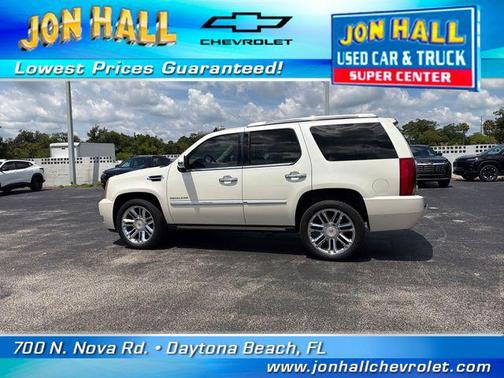 White Diamond Tricoat 2014 Cadillac Escalade Platinum Edition