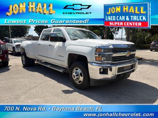 Summit White 2015 Chevrolet Silverado 3500 LTZ