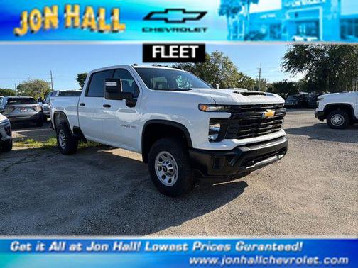 Summit White 2026 Chevrolet Silverado 3500 Crew Cab, Standard Bed, WT, 4WD