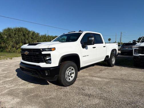 Summit White 2026 Chevrolet Silverado 3500 Crew Cab, Standard Bed, WT, 4WD
