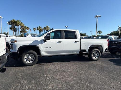 Summit White 2026 Chevrolet Silverado 3500 Crew Cab, Standard Bed, WT, 4WD