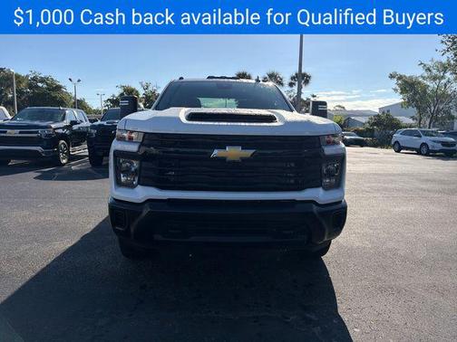 Summit White 2026 Chevrolet Silverado 3500 Crew Cab, Standard Bed, WT, 4WD