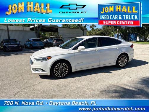 WHITE PLATINUM MET TRI-COAT 2017 Ford Fusion Hybrid Titanium