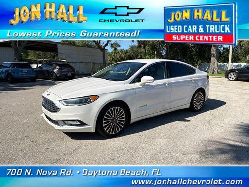 WHITE PLATINUM MET TRI-COAT 2017 Ford Fusion Hybrid Titanium