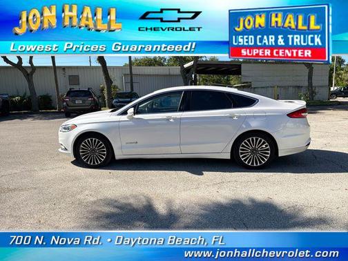 WHITE PLATINUM MET TRI-COAT 2017 Ford Fusion Hybrid Titanium