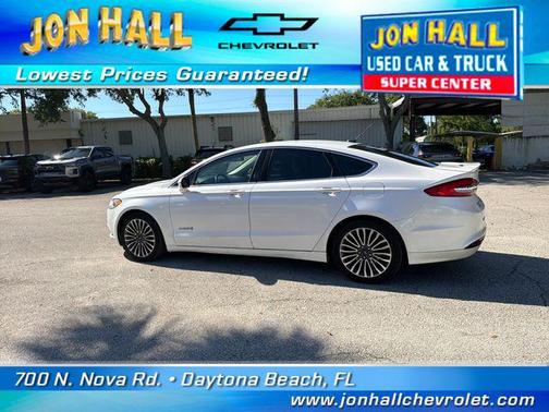 WHITE PLATINUM MET TRI-COAT 2017 Ford Fusion Hybrid Titanium